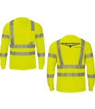 Red Kap Hi-Viz, Long Sleeve T-Shirt SVY3AB