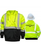 Hi-Viz Pullover Hoodie (front, black bottom) GHVZHD
