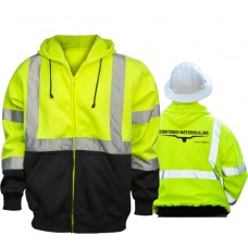 Hi-Viz, Class 3 Full Zip Hoodie GHDIZ
